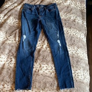 A.N.A skinny distressed ankle jeans 10